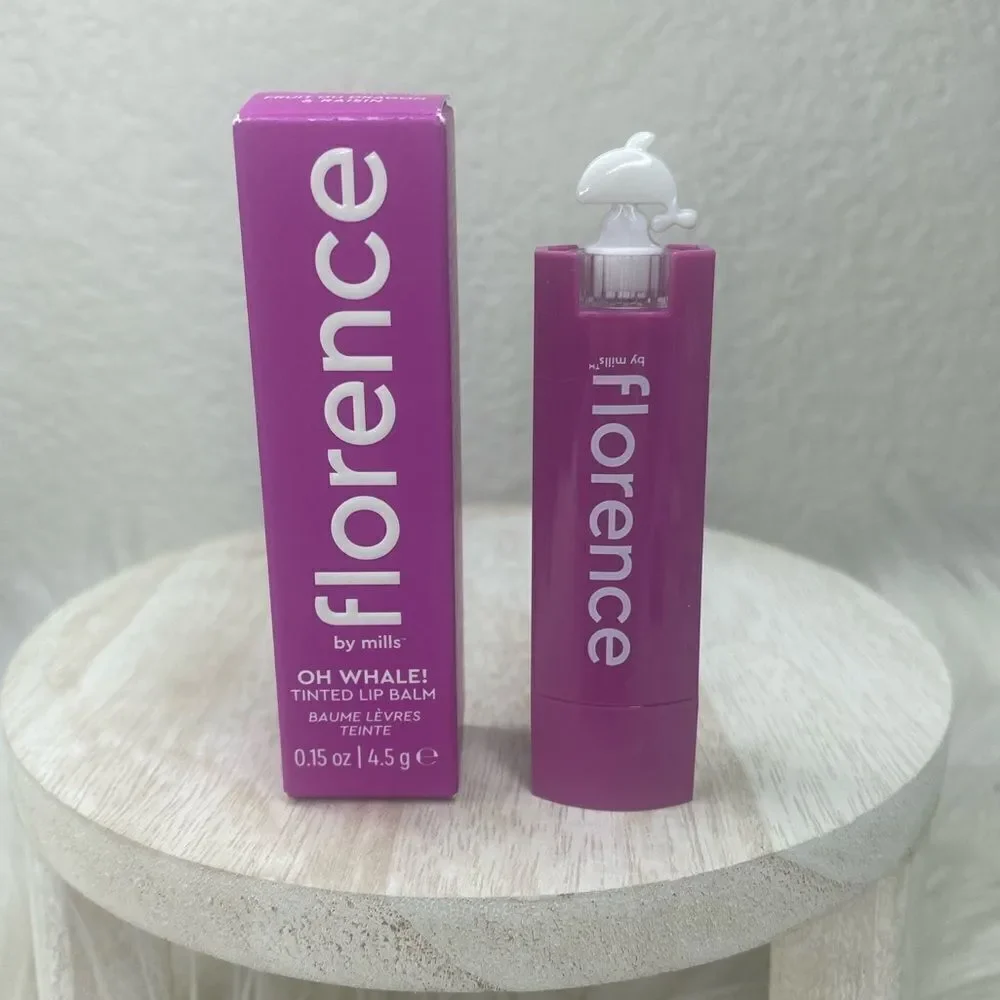 $12 🌙 Florence By Mills Tinted Lip Balm In Shade Dragonfruit Grape‎ Full …